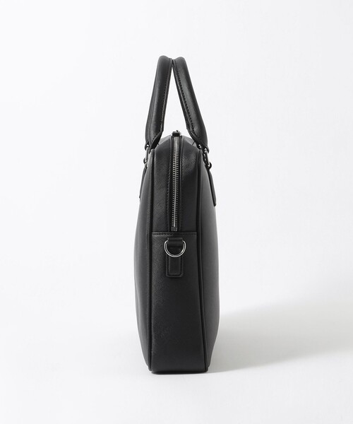 MACKINTOSH PHILOSOPHY(マッキントッシュ フィロソフィー)の「シンセティックシュリンクレザー ブリーフケース(ビジネスバッグ・メンズ・ブラック/ダークネイビー・FREE)」の7枚目の写真