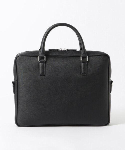 MACKINTOSH PHILOSOPHY(マッキントッシュ フィロソフィー)の「シンセティックシュリンクレザー ブリーフケース(ビジネスバッグ・メンズ・ブラック/ダークネイビー・FREE)」の8枚目の写真