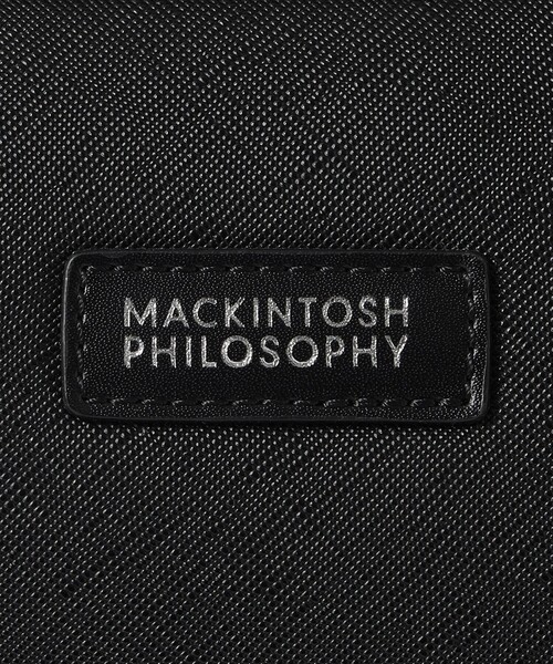 MACKINTOSH PHILOSOPHY(マッキントッシュ フィロソフィー)の「シンセティックシュリンクレザー ブリーフケース(ビジネスバッグ・メンズ・ブラック/ダークネイビー・FREE)」の3枚目の写真