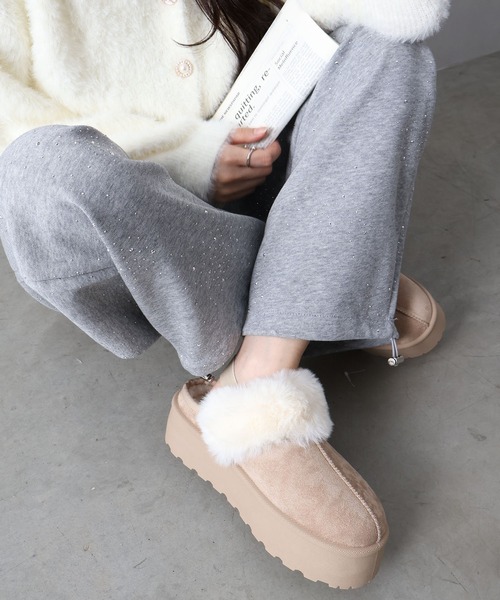 SpRay(スプレイ)の「ムートンサンダル(サンダル・レディース・ブラック/モカ/ライトベージュ・SMALL/MEDIUM/LARGE/X-LARGE)」の13枚目の写真