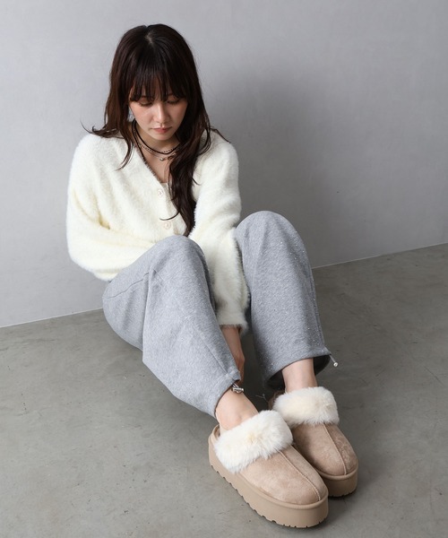 SpRay(スプレイ)の「ムートンサンダル(サンダル・レディース・ブラック/モカ/ライトベージュ・SMALL/MEDIUM/LARGE/X-LARGE)」の11枚目の写真