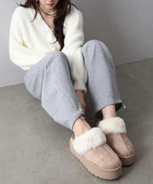 SpRay(スプレイ)の「ムートンサンダル(サンダル・レディース・ブラック/モカ/ライトベージュ・SMALL/MEDIUM/LARGE/X-LARGE)」の10枚目の写真