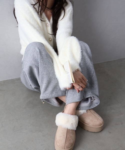 SpRay(スプレイ)の「ムートンサンダル(サンダル・レディース・ブラック/モカ/ライトベージュ・SMALL/MEDIUM/LARGE/X-LARGE)」の6枚目の写真