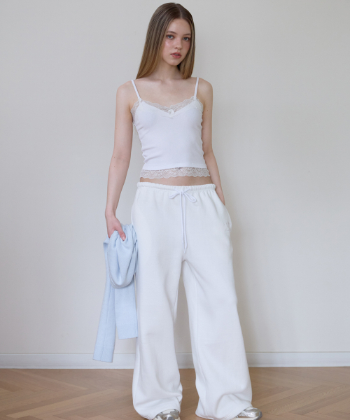 ROSEFRANTZ（ロゼフランツ）の「Lace Trim Sleeveless [Ivory]（Tシャツ/カットソー・レディース・アイボリー・SMALL/MEDIUM）」の2枚目の写真