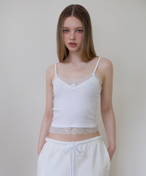 ROSEFRANTZ（ロゼフランツ）の「Lace Trim Sleeveless [Ivory]（Tシャツ/カットソー・レディース・アイボリー・SMALL/MEDIUM）」の4枚目の写真
