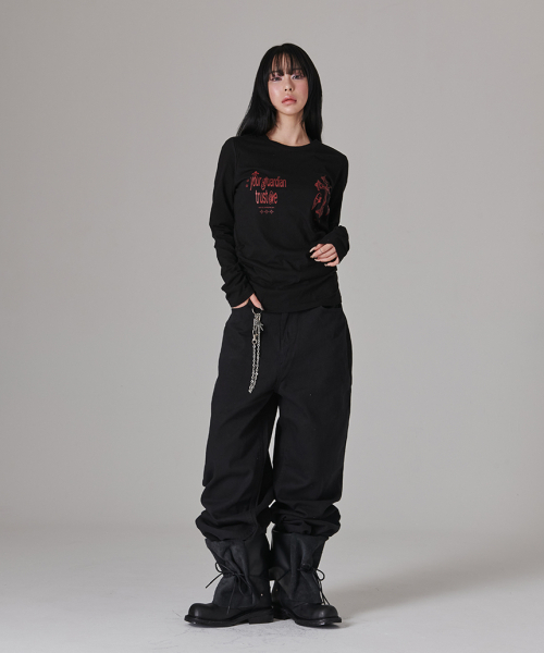 ESCAPEFROM（エスケープフロム）の「ワイドコットンパンツブラック（その他パンツ・レディース・その他・MEDIUM/SMALL/LARGE）」の2枚目の写真