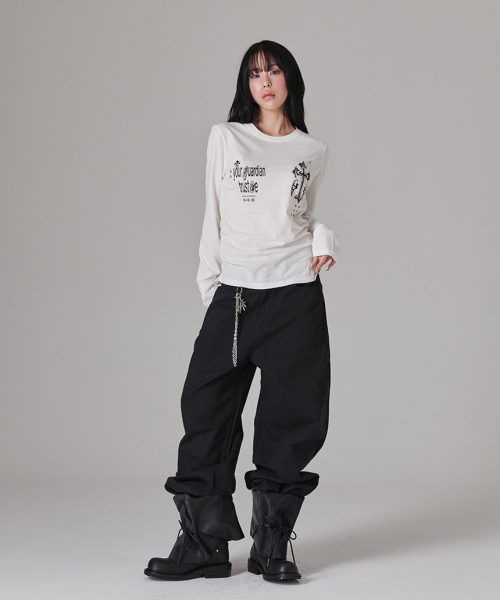 ESCAPEFROM（エスケープフロム）の「ワイドコットンパンツブラック（その他パンツ・レディース・その他・MEDIUM/SMALL/LARGE）」の6枚目の写真