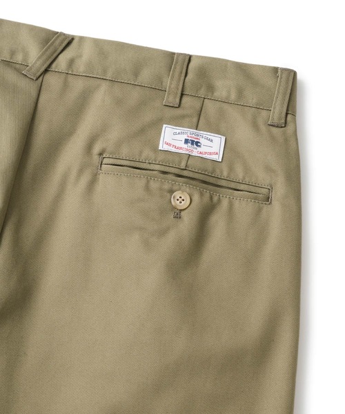 FTC（エフティーシー）の「CHINO SLACKS PANT（スラックス・メンズ・カーキ/ブラック/チャコールグレー・LARGE/MEDIUM/SMALL/X-LARGE）」の10枚目の写真