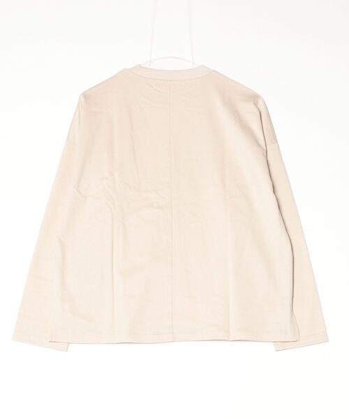 OMNES(オムネス)の「e voi sorona ドロップショルダー長袖(Tシャツ/カットソー・レディース・ブラック/ベージュ/グリーン/グレー・FREE)」の5枚目の写真