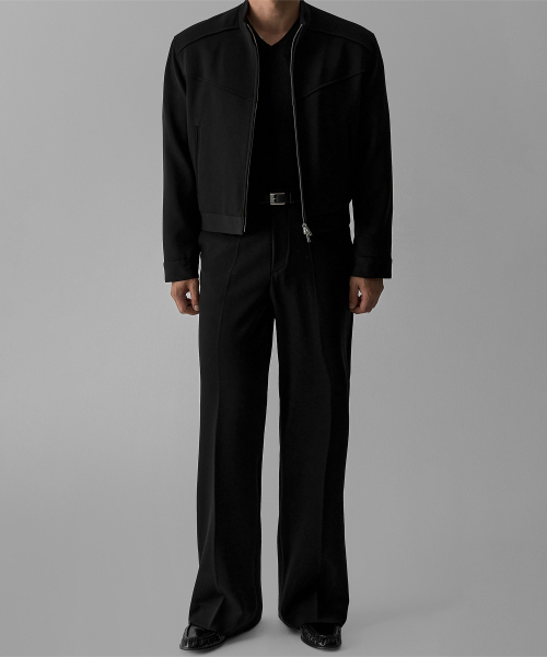 BOWLOW PRODUCT（バウロープロダクト）の「TRブレンドセミフレアスラックス[ブラック]（スラックス・メンズ・その他・MEDIUM/LARGE/X-LARGE）」の2枚目の写真