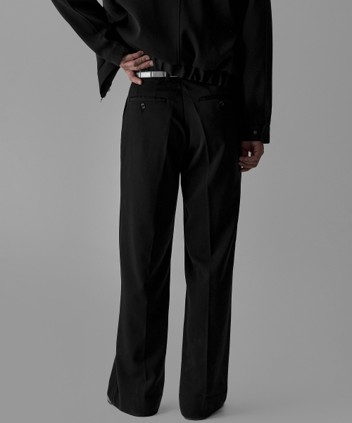 BOWLOW PRODUCT（バウロープロダクト）の「TRブレンドセミフレアスラックス[ブラック]（スラックス・メンズ・その他・MEDIUM/LARGE/X-LARGE）」の5枚目の写真