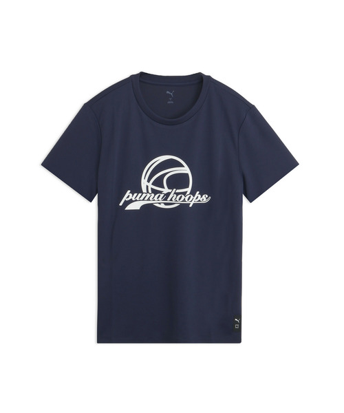 PUMA(プーマ)の「PUMA プーマ メンズ バスケットボール HOOPS グラフィック 半袖 Tシャツ(Tシャツ/カットソー・メンズ・ネイビー・MEDIUM/LARGE/X-LARGE)」の1枚目の写真