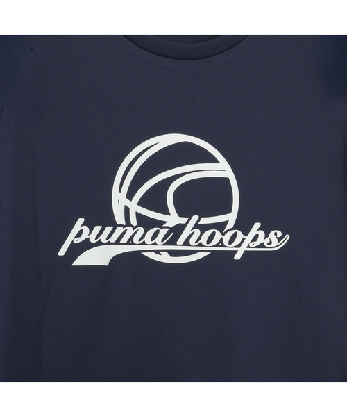 PUMA(プーマ)の「PUMA プーマ メンズ バスケットボール HOOPS グラフィック 半袖 Tシャツ(Tシャツ/カットソー・メンズ・ネイビー・MEDIUM/LARGE/X-LARGE)」の4枚目の写真
