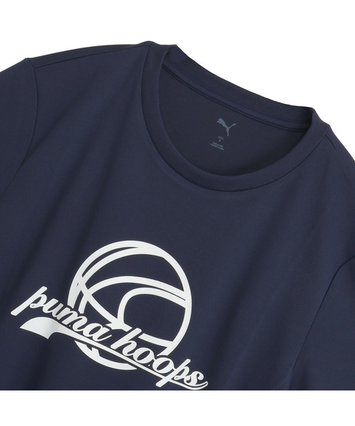 PUMA(プーマ)の「PUMA プーマ メンズ バスケットボール HOOPS グラフィック 半袖 Tシャツ(Tシャツ/カットソー・メンズ・ネイビー・MEDIUM/LARGE/X-LARGE)」の5枚目の写真