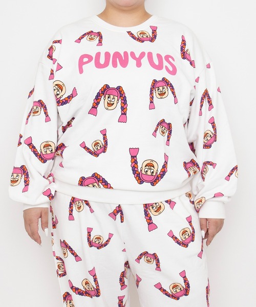 PUNYUS(プニュズ)の「【NEW SIZE】NAOMIチャン総柄スウェット(スウェット・レディース・ホワイト・3/4/2/1/5)」の3枚目の写真