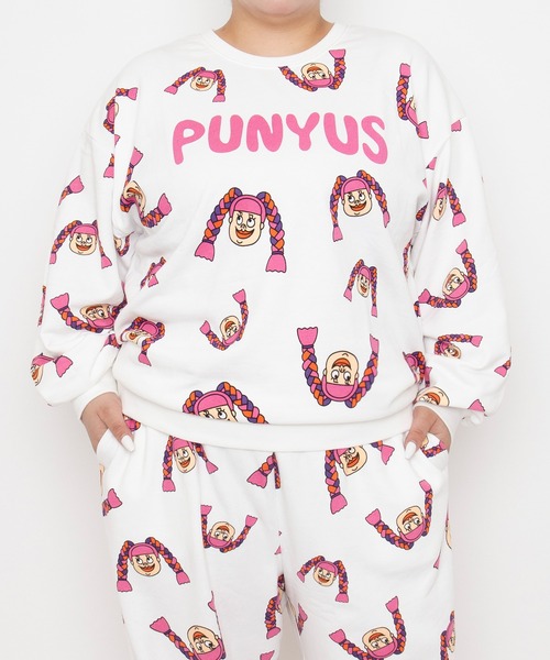 PUNYUS(プニュズ)の「【NEW SIZE】NAOMIチャン総柄スウェット(スウェット・レディース・ホワイト・3/4/2/1/5)」の5枚目の写真
