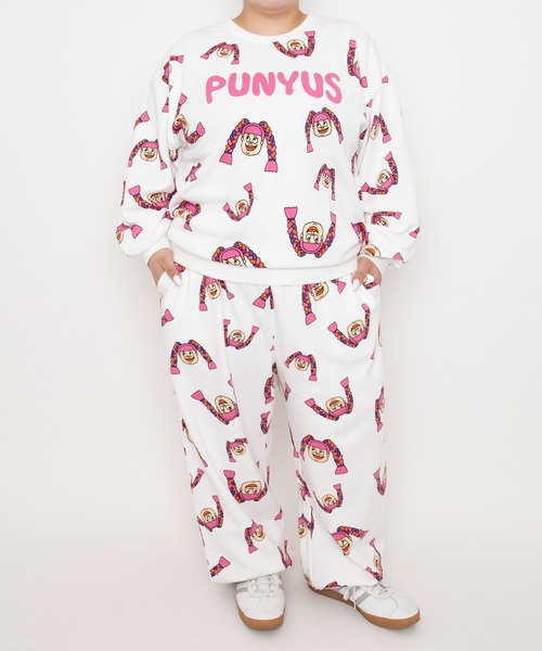 PUNYUS(プニュズ)の「【NEW SIZE】NAOMIチャン総柄スウェット(スウェット・レディース・ホワイト・3/4/2/1/5)」の6枚目の写真