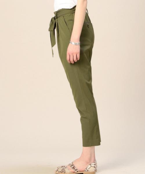 BEAUTY&YOUTH UNITED ARROWS(ビューティーアンドユースユナイテッドアローズ)の「BY キュプラコットンタックリボンテーパードパンツ ◆(その他パンツ・レディース・ブラック/ベージュ/オリーブ・SMALL/MEDIUM)」の11枚目の写真