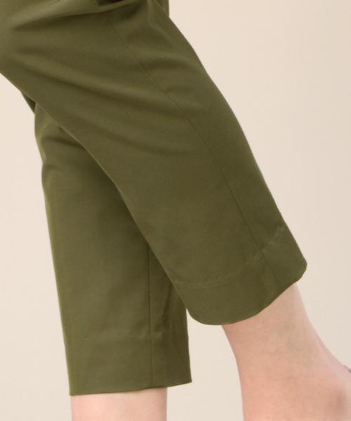 BEAUTY&YOUTH UNITED ARROWS(ビューティーアンドユースユナイテッドアローズ)の「BY キュプラコットンタックリボンテーパードパンツ ◆(その他パンツ・レディース・ブラック/ベージュ/オリーブ・SMALL/MEDIUM)」の4枚目の写真
