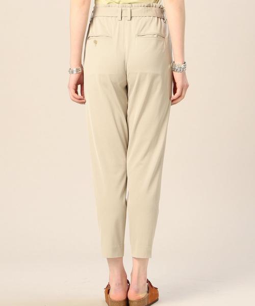 BEAUTY&YOUTH UNITED ARROWS(ビューティーアンドユースユナイテッドアローズ)の「BY キュプラコットンタックリボンテーパードパンツ ◆(その他パンツ・レディース・ブラック/ベージュ/オリーブ・SMALL/MEDIUM)」の8枚目の写真