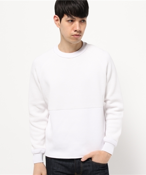 WRAPINKNOT（ラッピンノット）の「バイカラー スウェット ニット（スウェット・メンズ・ブルー/ブラック/ホワイト・3/2）」の2枚目の写真