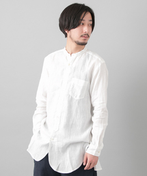 URBAN RESEARCH | URBAN RESEARCH リネンバンドロングカラーシャツ(シャツ/ブラウス)
