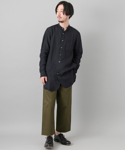 URBAN RESEARCH(アーバンリサーチ)の「UR リネンバンドロングカラーシャツ(シャツ/ブラウス・メンズ・ネイビー/ホワイト・MEDIUM/LARGE)」の13枚目の写真