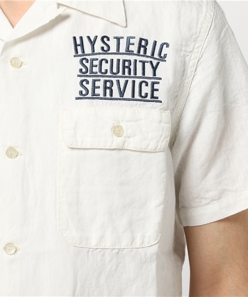 HYSTERIC GLAMOUR（ヒステリックグラマー）の「LAS VEGAS刺繍 半袖オープンカラーSH（シャツ/ブラウス・メンズ・ホワイト/インディゴブルー/ブラック・LARGE/MEDIUM/SMALL）」の13枚目の写真