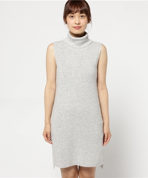 LILIDIA（リリディア）の「ボリュームNC IラインニットOP（ワンピース・レディース・トップグレー/ブラウン/ブラック・0/1）」の4枚目の写真