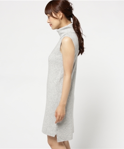 LILIDIA（リリディア）の「ボリュームNC IラインニットOP（ワンピース・レディース・トップグレー/ブラウン/ブラック・0/1）」の5枚目の写真