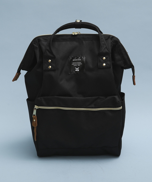 PLAIN CLOTHING(プレーンクロージング)の「anello アネロ スクエア 口金 バックパック レギュラーサイズ(バックパック/リュック・レディース・ブラック/ネイビー・FREE)」の15枚目の写真