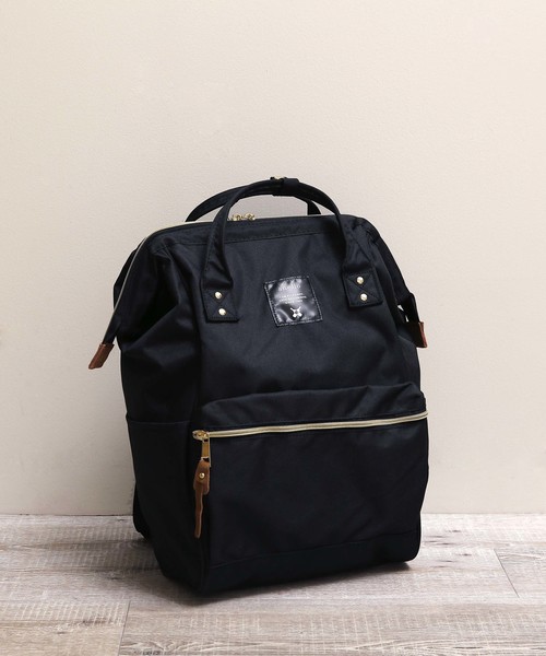 PLAIN CLOTHING(プレーンクロージング)の「anello アネロ スクエア 口金 バックパック レギュラーサイズ(バックパック/リュック・レディース・ブラック/ネイビー・FREE)」の16枚目の写真