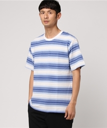 グラデーションボーダーTシャツ