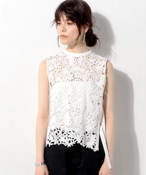 AKIRANAKA レースベルトプルオーバー