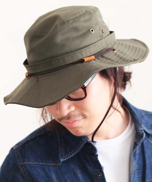 14+（イチヨンプラス）の「14+定番つば広テンガロンサファリハット（ハット・メンズ・ブラック/カーキ/ベージュ/ネイビー・FREE）」の5枚目の写真