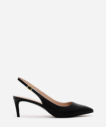 ポインテッドトゥースリングバックヒール / POINTED TOE SLING BACK HEELS