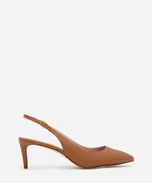 ポインテッドトゥースリングバックヒール / POINTED TOE SLING BACK HEELS