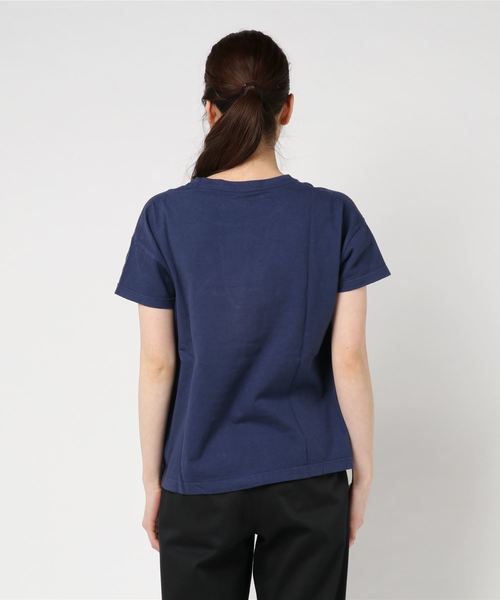 OMNIGOD（オムニゴッド）の「[OMNIGOD / オムニゴッド]　ラフィー天竺半袖マニッシュポケットＴシャツ（Tシャツ/カットソー・レディース・ネイビー/イエロー/ホワイト/ライトグリーン/サーモンピンク/ライトベージュ/サックスブルー・2）」の9枚目の写真