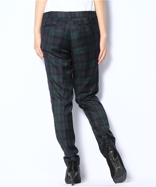 Jewel Changes(ジュエルチェンジズ)の「JCT R/PE チェック 2タックパンツ(その他パンツ・レディース・ネイビー/パープル・36/38)」の4枚目の写真