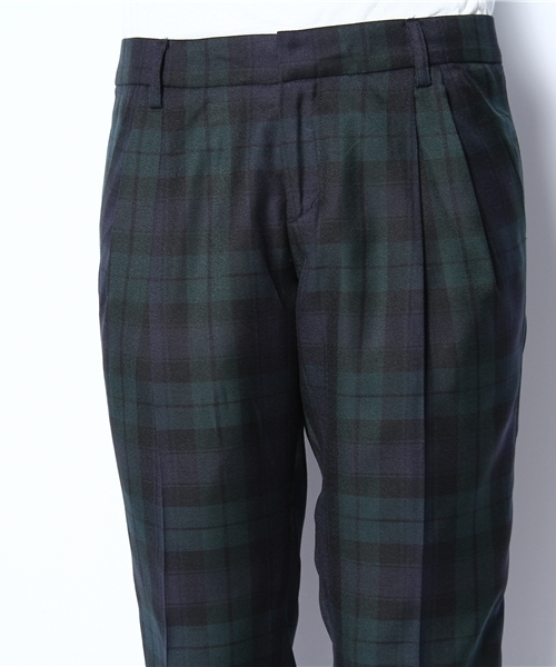 Jewel Changes(ジュエルチェンジズ)の「JCT R/PE チェック 2タックパンツ(その他パンツ・レディース・ネイビー/パープル・36/38)」の5枚目の写真