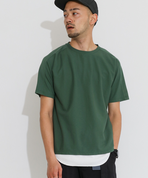 URBAN RESEARCH DOORS MENS（アーバンリサーチ ドアーズ メンズ）の「DOORS Twill Dolman Tee（Tシャツ/カットソー・メンズ・レッド/グリーン/オフホワイト/ネイビー・38/40）」の8枚目の写真