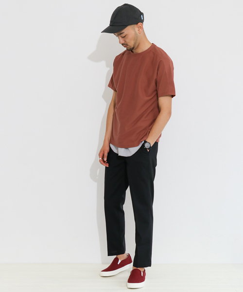 URBAN RESEARCH DOORS MENS（アーバンリサーチ ドアーズ メンズ）の「DOORS Twill Dolman Tee（Tシャツ/カットソー・メンズ・レッド/グリーン/オフホワイト/ネイビー・38/40）」の16枚目の写真