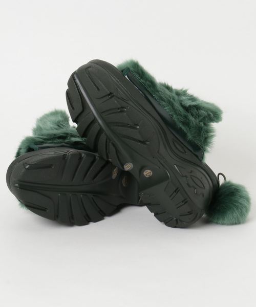 YOSUKE（ヨースケ）の「「YOSUKE/ヨースケ」厚底ふわふわウサギサンダル（サンダル・レディース・ブラック/アイボリー/ピンク/グレー/イエロー/グリーン・24.5/24/22.5/23/23.5）」の8枚目の写真