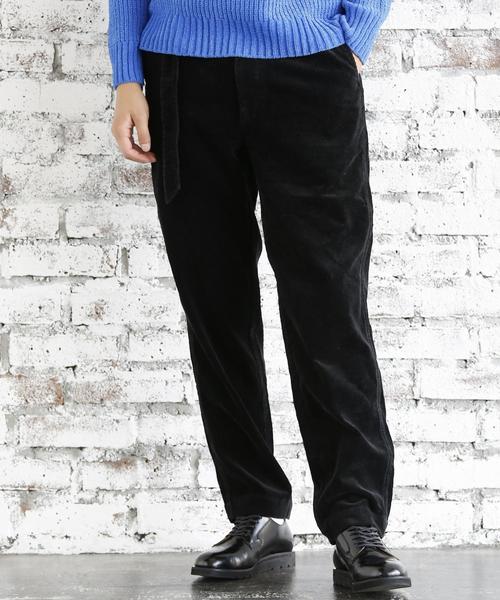 coen(コーエン)の「コーデュロイワイドテーパードベルテッドパンツ(その他パンツ・メンズ・ブラウン/ブラック・MEDIUM/X-LARGE/SMALL/LARGE)」の2枚目の写真
