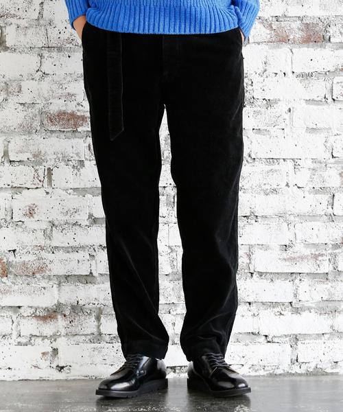 coen(コーエン)の「コーデュロイワイドテーパードベルテッドパンツ(その他パンツ・メンズ・ブラウン/ブラック・MEDIUM/X-LARGE/SMALL/LARGE)」の3枚目の写真