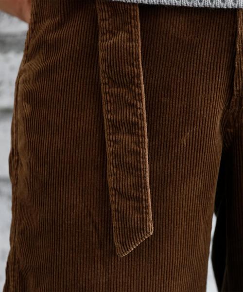 coen(コーエン)の「コーデュロイワイドテーパードベルテッドパンツ(その他パンツ・メンズ・ブラウン/ブラック・MEDIUM/X-LARGE/SMALL/LARGE)」の8枚目の写真