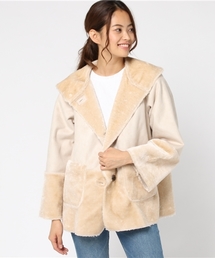 LBC | フェイクスエードハーフボアジャケット (その他アウター)