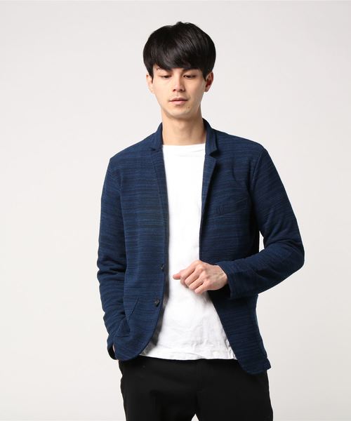 VOGUISH(ヴォーギッシュ)の「メランジテレコジャケット(テーラードジャケット)」|ネイビー