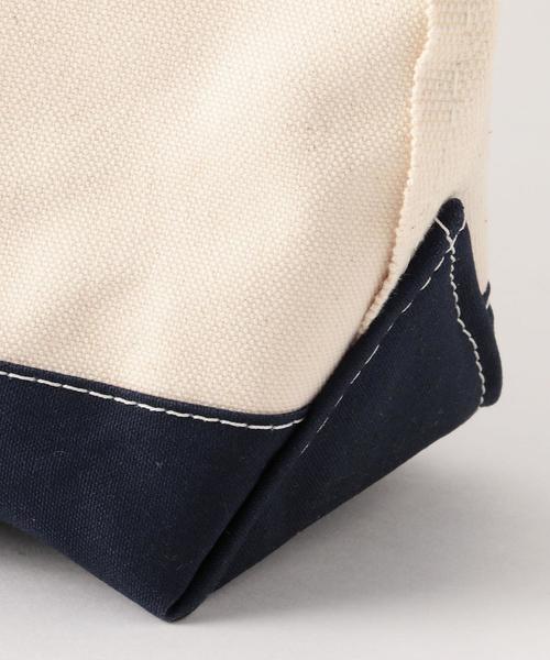 L.L.Bean（エルエルビーン）の「＜L.L.BEAN＞レザーハンドル トートバッグ Ψ（トートバッグ・レディース・ネイビー/レッド・FREE）」の4枚目の写真