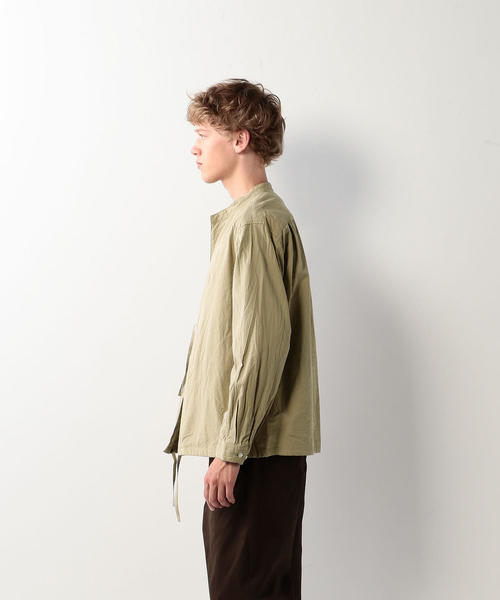Steven Alan（スティーブンアラン）の「＜Steven Alan＞DUMP SMOCK SHIRT/シャツ（シャツ/ブラウス・メンズ・ベージュ/ブラック・SMALL/MEDIUM/LARGE/X-LARGE）」の5枚目の写真